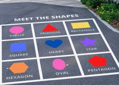 Meet the Shapes | Line marking in a primary school playground