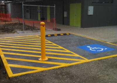 Disabled Bay Car Park Line Marking.