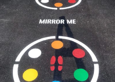 Mirror Me - Thermoplastic line marking in a school playground