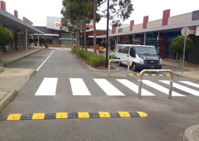 Street Line Marking and Pedestrian Line Marking. Traffic Calming is provided in a black and yellow strip.