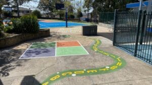 School Playground Line Marking in Ascot Vale, Melbourne