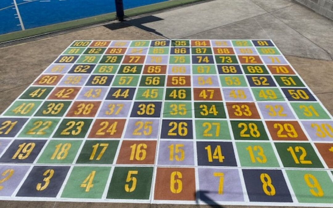 School Playground Linemarking in Ascot Vale, Melbourne