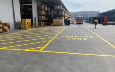Loading Bay Line Marking with BKB Pumps