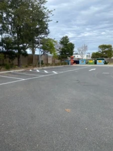 IGA San Remo Carpark Line marking by Linemarking Solutions - servicing Melbourne and surrounds. 